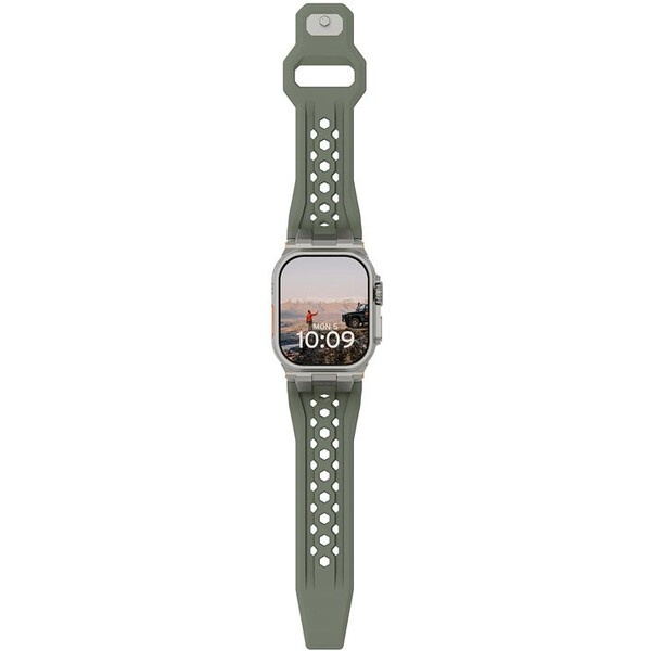 UAG Monarch Strap řemínek Apple Watch 49/46/45/44/42mm olivový/titan