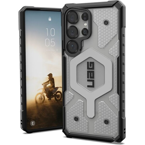 UAG Pathfinder Clear w/Magnet kryt Samsung Galaxy S25 Ultra stříbrný