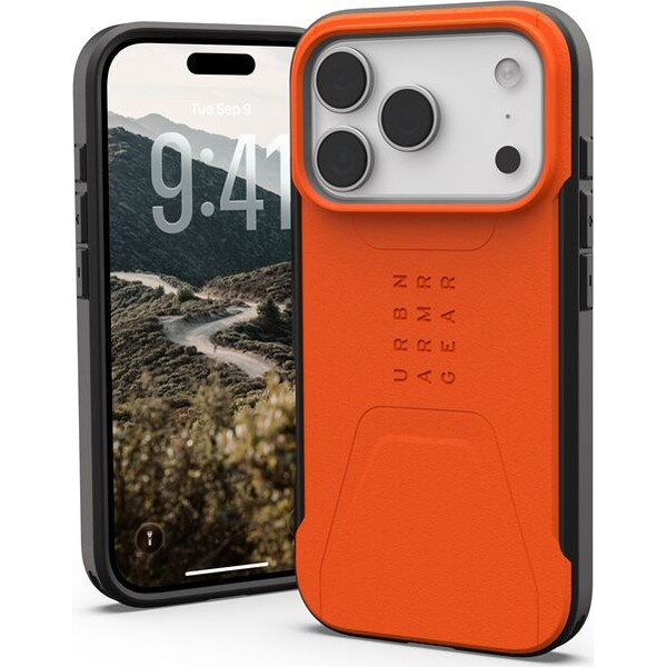 Kryt pro iPhone 17 Pro UAG Civilian Magsafe - oranžový