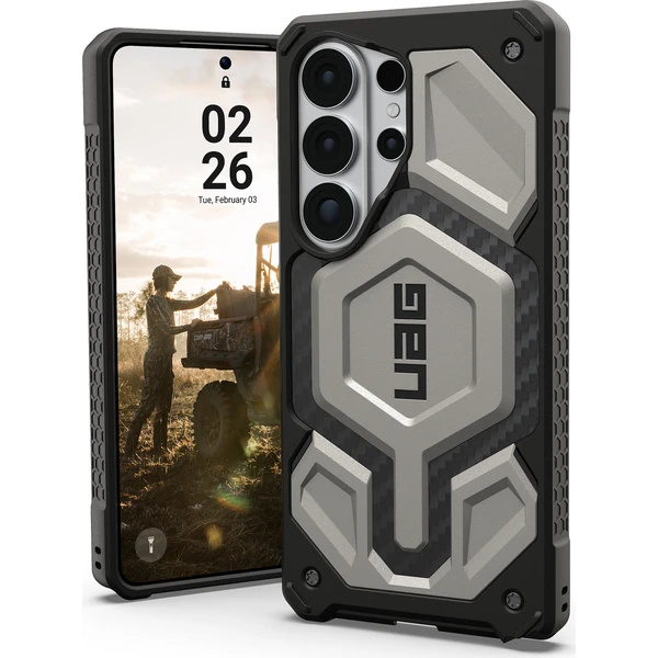 UAG Monarch Pro MagSafe kryt Samsung Galaxy S26 Ultra titanový
