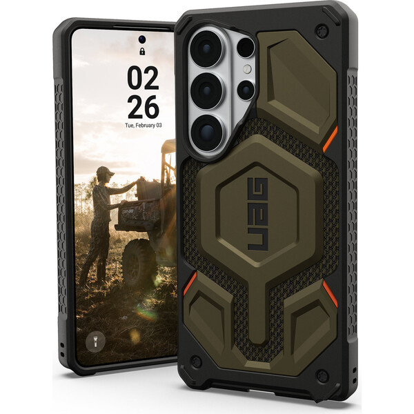 UAG Monarch Pro MagSafe Kevlar kryt Samsung Galaxy S26 Ultra zelený