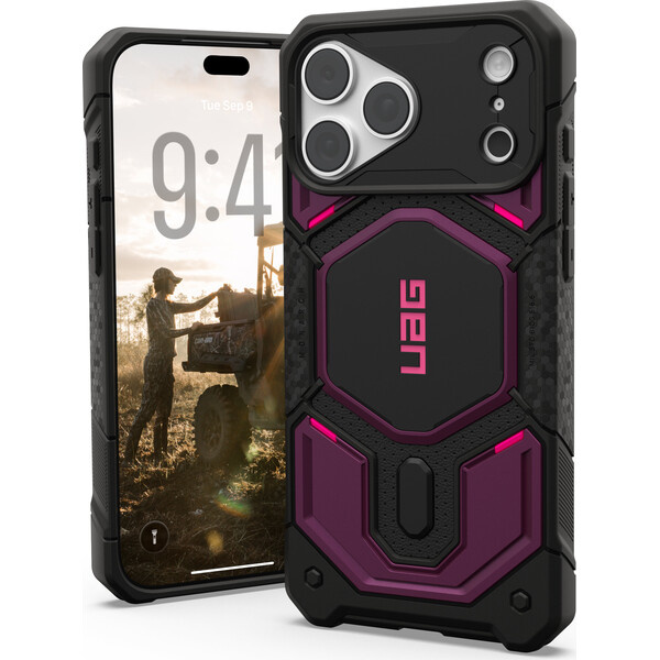 UAG Monarch Pro MagSafe kryt iPhone 18 Pro Max/17 Pro Max černý/fialový