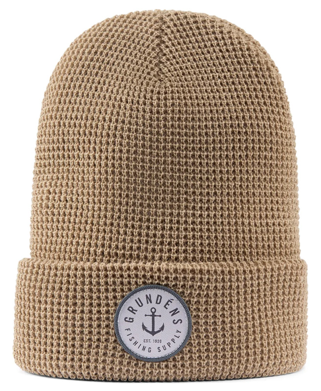 Grundéns čepice anchor waffle beanie clay