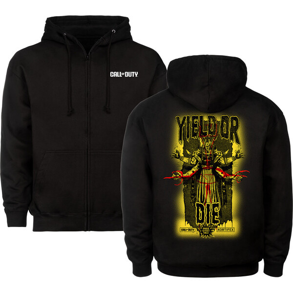 DEVplus Call of Duty: Black Ops 6 Hooded Mikina Yield or Die Velikost XL Černá