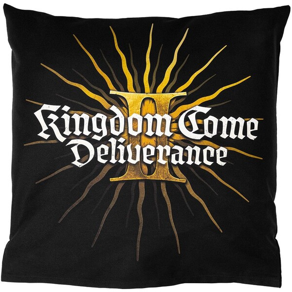 Polštář Kingdom Come: Deliverance II - Logo Sun Černá