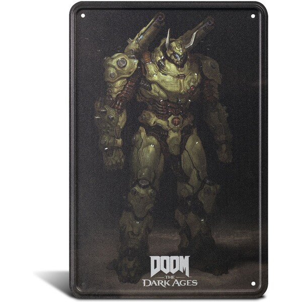 Gaya Entertainment Plechová cedule Doom - Atlan Multicolor