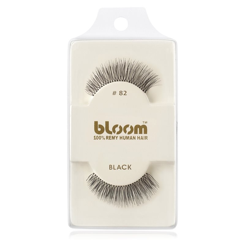 Bloom Natural nalepovací řasy z přírodních vlasů No. 82 (Black) 1 cm