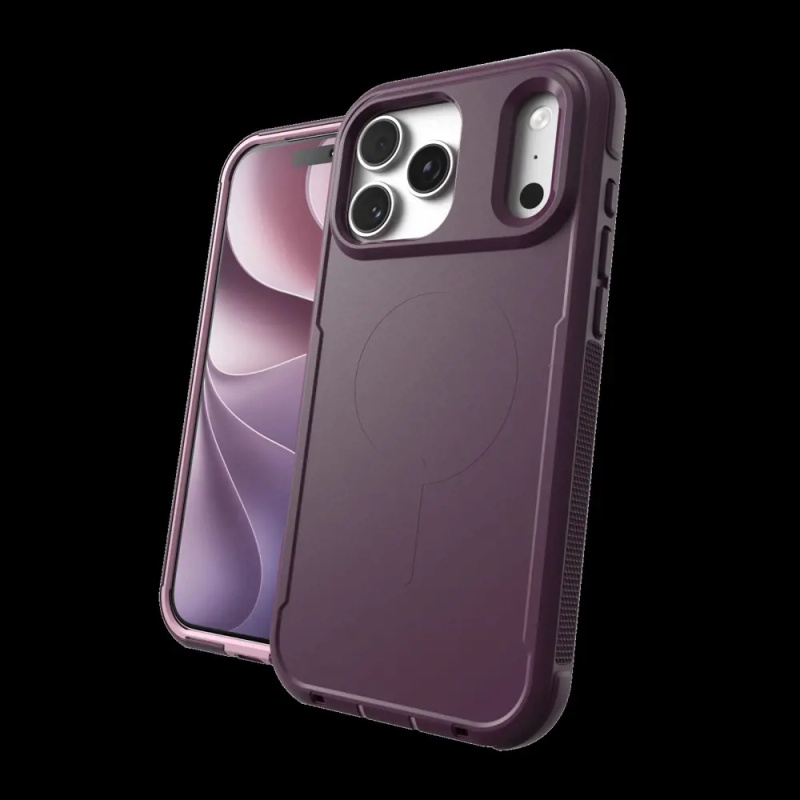 Case Teton Snap with Kickstand and Holster for Apple iPhone 18 Pro Max / 17 Pro Max - Aubergine
