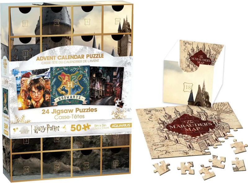 Puzzle Adventní kalendář AQUARIUS  Harry Potter 24x50 dílků