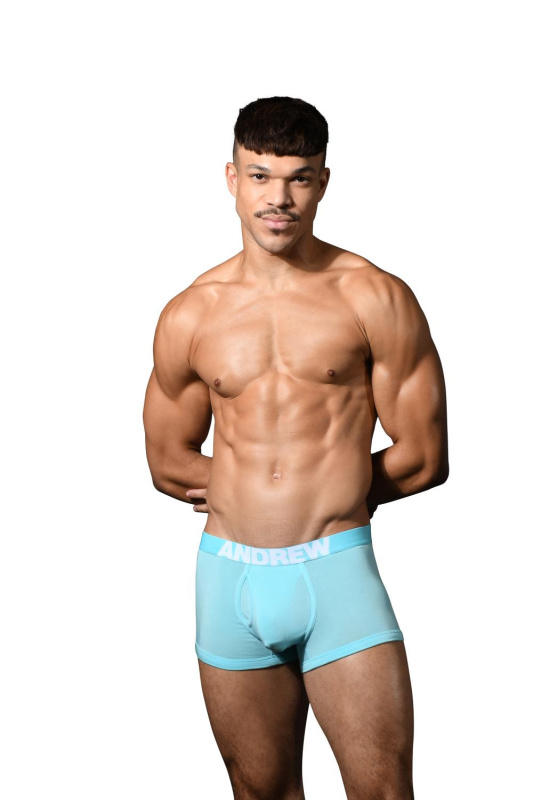 Pánské boxerky Andrew Christian modré Bespoke (93523-SKYB) L, trenky / trenýrky