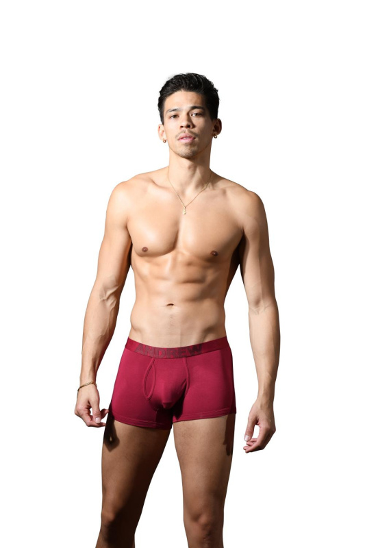 Pánské boxerky Andrew Christian červené Bespoke (93523-BUR) S, trenky / trenýrky