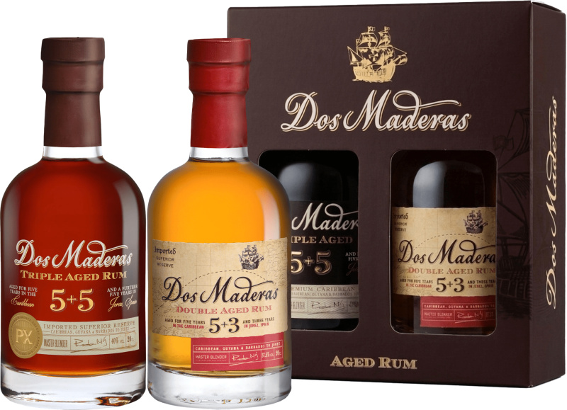 Dos Maderas dárkový degustační set 5+3 a PX 5+5 0,4l 40%
