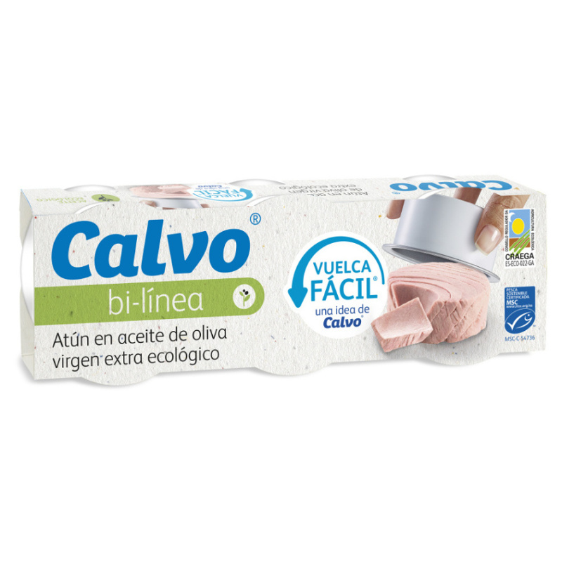 Calvo Tuňák v BIO extra panenském olivovém oleji