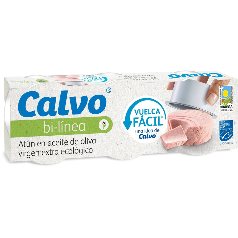 Calvo Tuňák v BIO extra panenském olivovém oleji