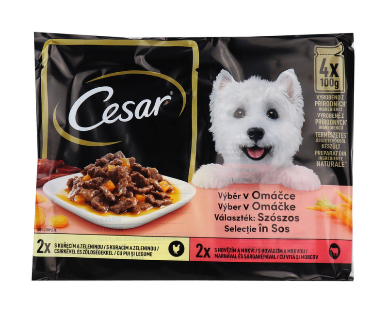 Cesar Selection kapsička v omáčce 4x100g