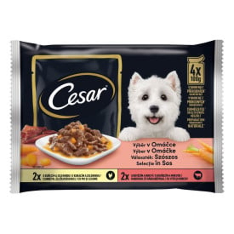 Cesar Selection kapsička v omáčce 4x100g