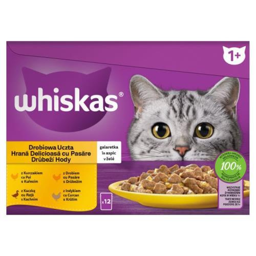 Whiskas Drůbeží Hody v Želé  - 12x85g