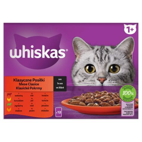 Whiskas Klasické Pokrmy Ve Šťávě - 12x85g