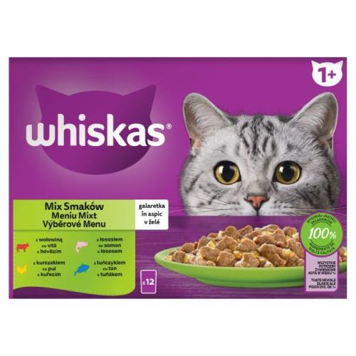 Whiskas kaps. Core mix výběr v želé 12x100g