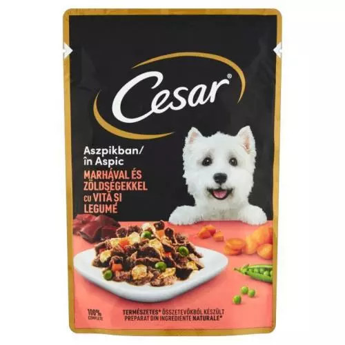 Cesar kapsička jemné hovězí zelenina v želé 100g