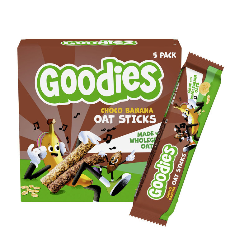 Goodies Ovesné tyčinky kakao a banán (5×23 g)