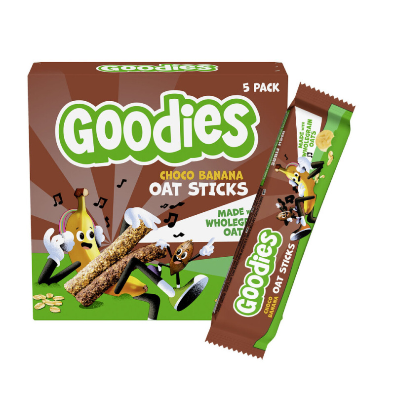 Goodies Ovesné tyčinky kakao a banán (5×23 g)