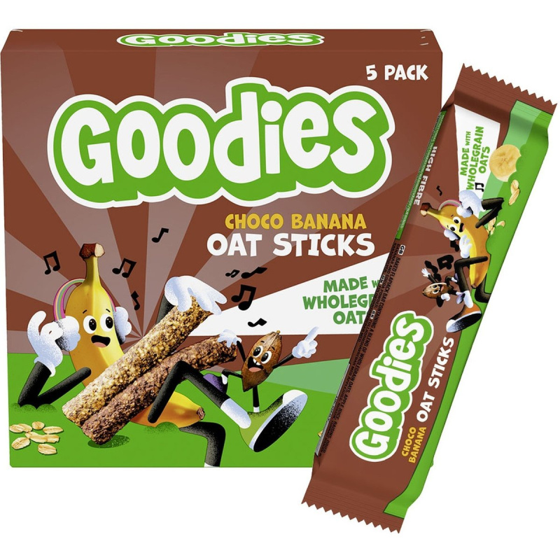 Goodies Ovesné tyčinky kakao a banán (5×23 g)