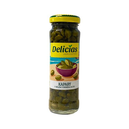 Delicias Kapary v bílém vinném octu 100 g