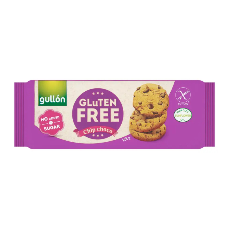Gullón Chip choco sušenky, bez lepku a přidaného cukru