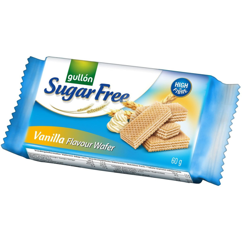 Gullón Vanilla wafer - oplatky plněné krémem, bez cukru