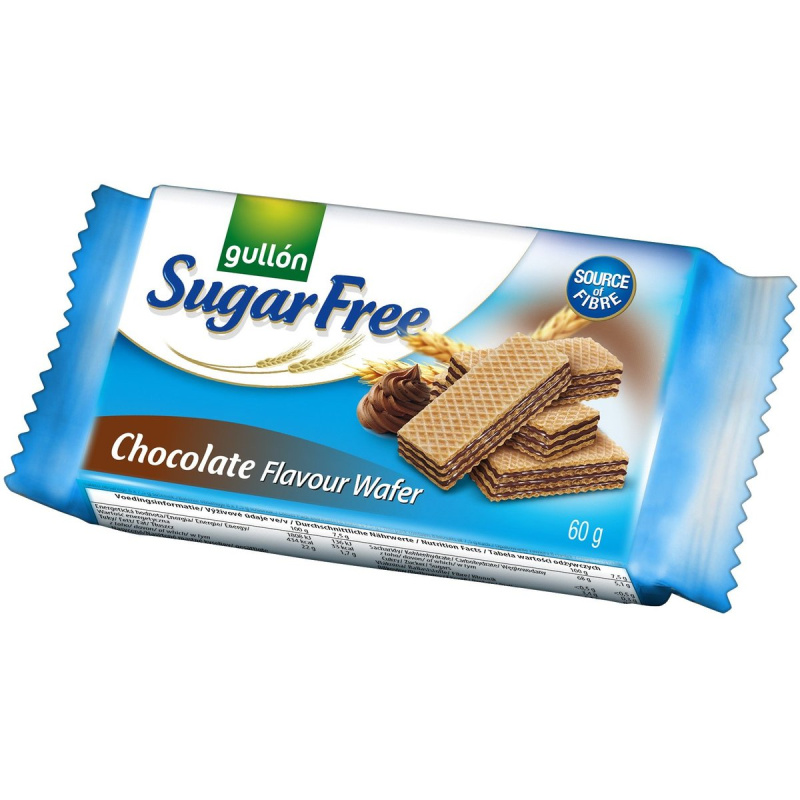 Gullón Choco wafer oplatky plněné čokoládovým krémem, bez cukru