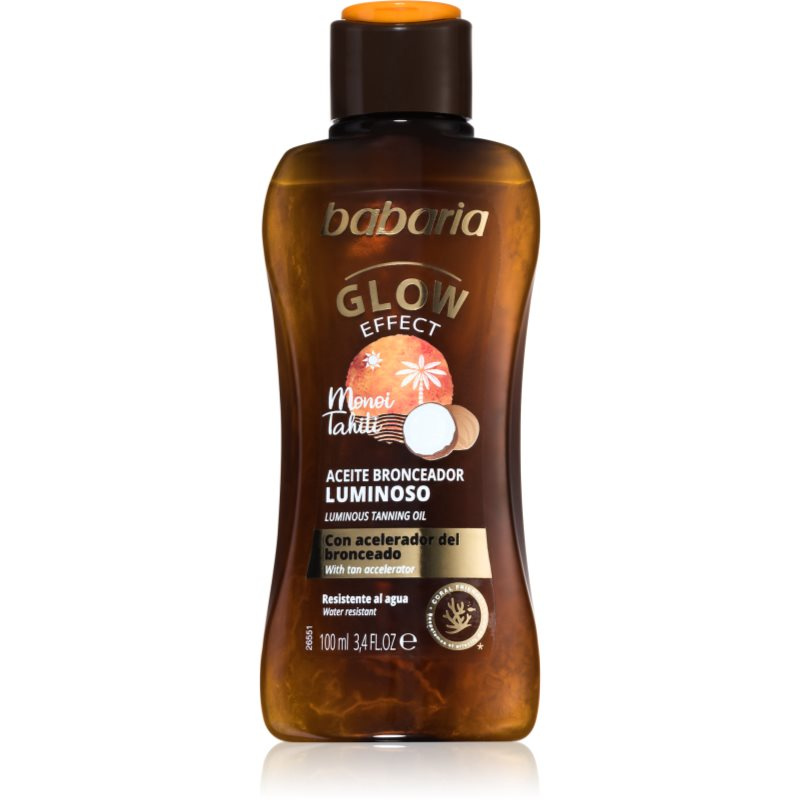 Babaria Glow Effect Monoi Tahiti rozjasňující olej na opalování 100 ml