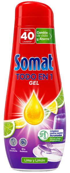 Somat gel 640ml 40D All in 1 Lemon
