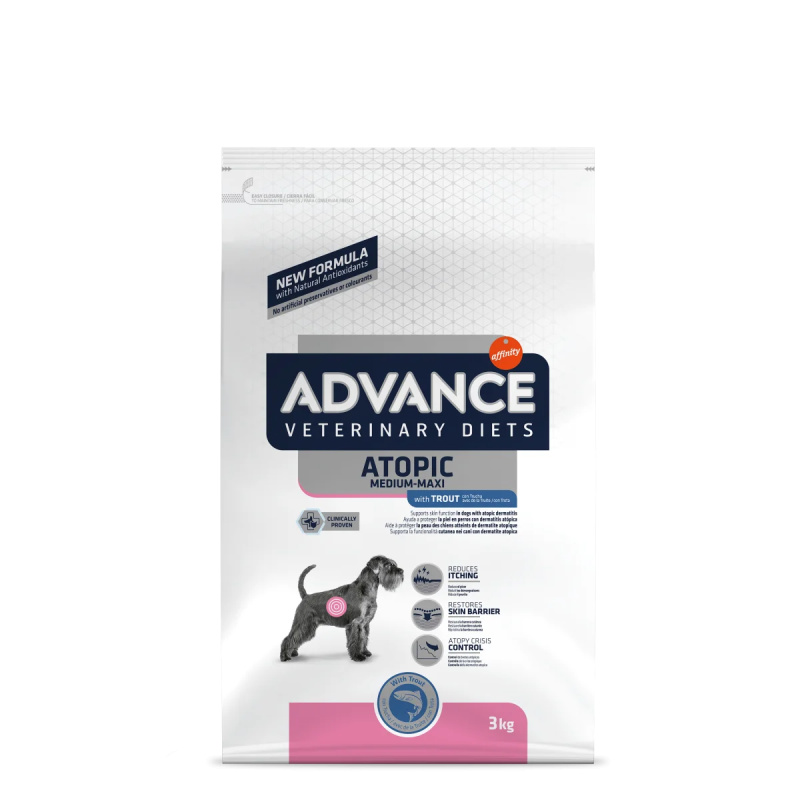 Advance ADVANCE-VD Dog Avet Dog Atopic MED/MAX pstruh 3kg