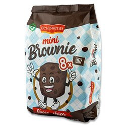 Delasheras Mini Brownie - kakaové pečivo s kousky čokolády - 8 x 25 g