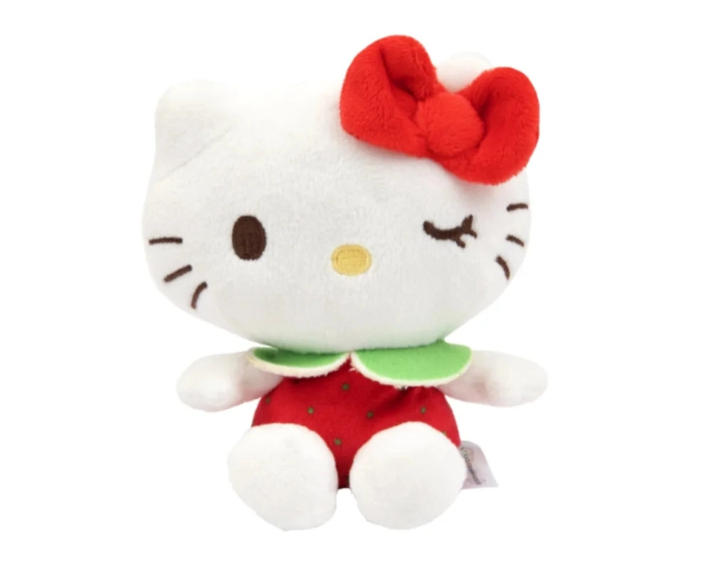 Hello Kitty Macedonia voňavá plyšová hračka 12 cm – jahoda