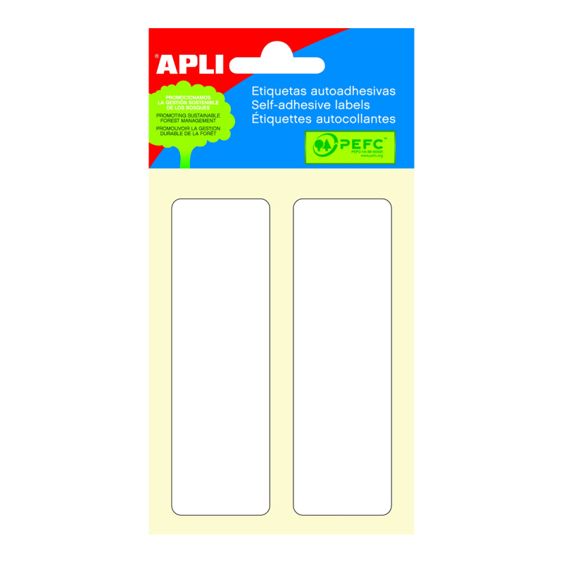 APLI Samolepicí etikety v sáčku 31 × 100 mm - bílé