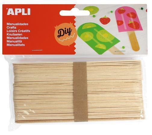 APLI Nanuková dřívka - přírodní - 40 ks (větší)
