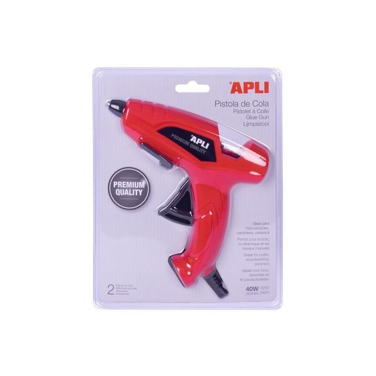 Tavná pistole APLI Premium, 40 W + startovací sada tyčinek