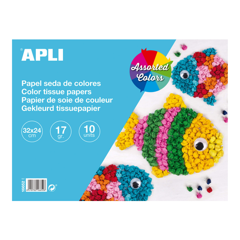 APLI Hedvábný papír 17 g - mix barev