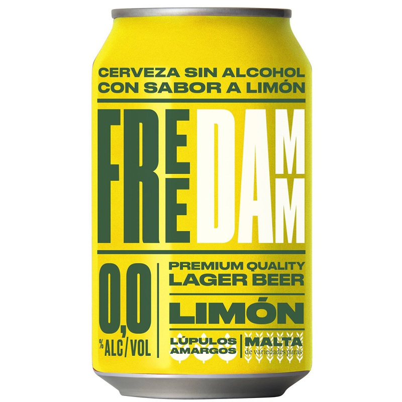 Free Damm Lemon 0.0 plech nealkoholické pivo