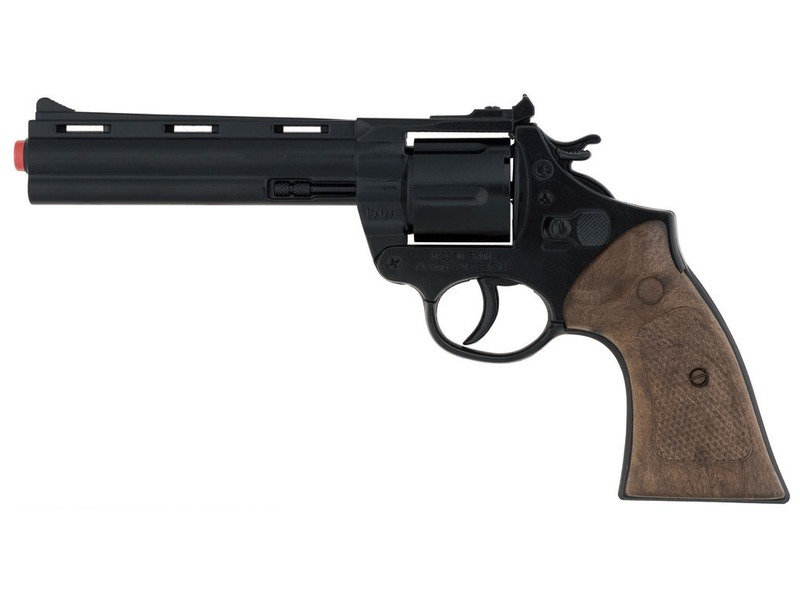 Policejní kovový revolver 12 nábojů GONHER 123/6