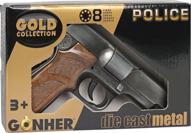 Gonher 125/1 Gc Kovová Policejní Pistole 8 Nab.