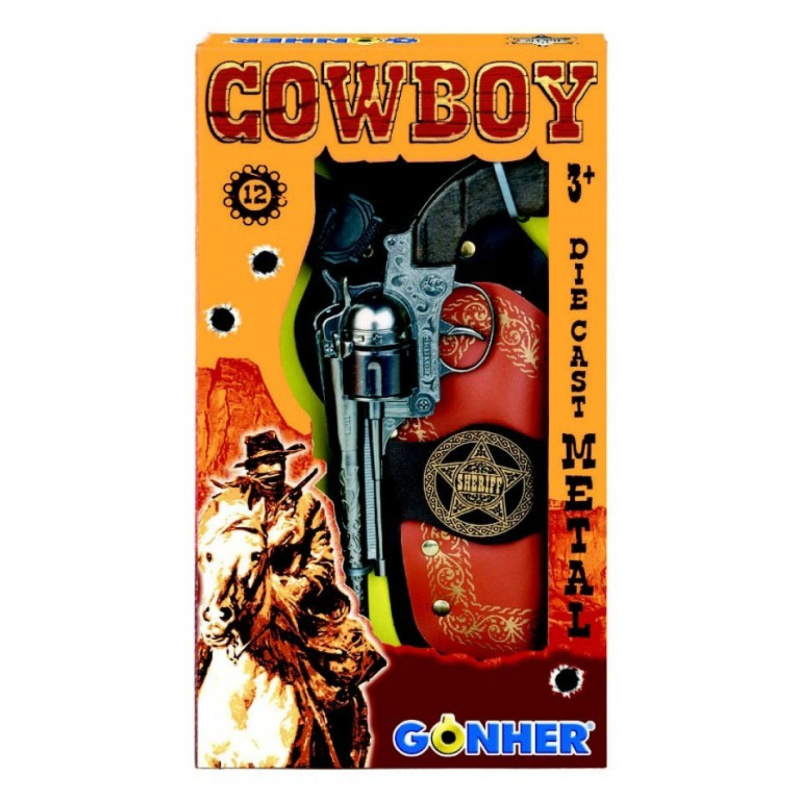 Alltoys Kovbojská sada revolever šerifská hvězda
