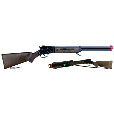 Alltoys puška kovbojská černá kovová 12 ran