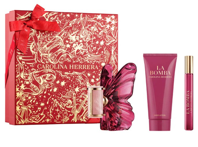 Carolina Herrera La Bomba - EDP 80 ml + tělové mléko 100 ml + EDP 10 ml