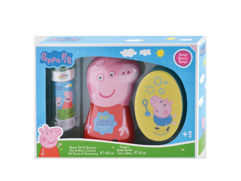 Peppa Pig Body and Hair dárková sada do koupele pro děti 3+