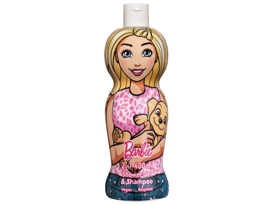 Barbie 2in1 jemný sprchový gel a šampon pro děti 400 ml