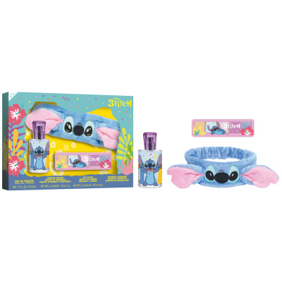 Air-Val Stitch Dárkový set toaletní voda, čelenka a oční stíny 3 ks