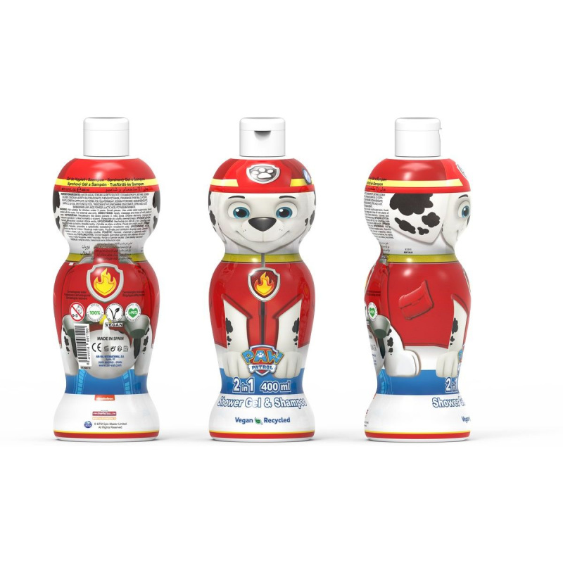Tlapková patrola Marshall sprchový gel a šampon 400 ml